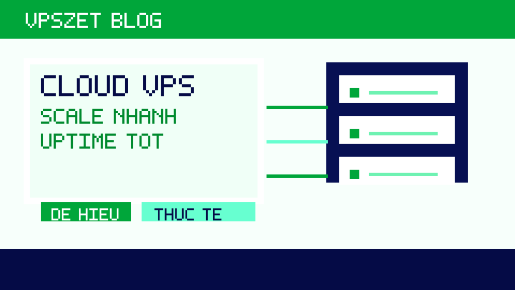 Minh họa Cloud VPS: scale nhanh và uptime tốt